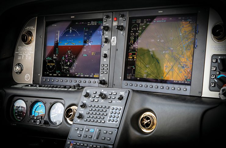 image of a pilot flight deck