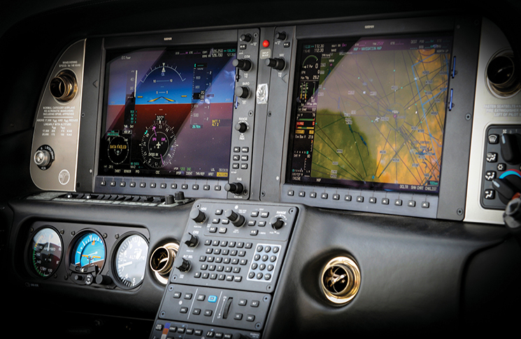 image of a pilot flight deck