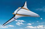 And now for something completely different A render of the NASA X-23 blended wing body aircraft.
