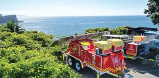 A faster path to flight A "drone in a box" trailer used by Surf Life Saving NSW