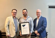 ‘Just stoked’: Hayden Saunders’ scholarship success fuels next career milestone Hayden Saunders receives his AME Scholarship certificate from Air Chief Marshal (Retd) Mark Binskin AC, CASA Board Chair, and Matt Bouttell, Executive Manager Regulatory Oversight Division