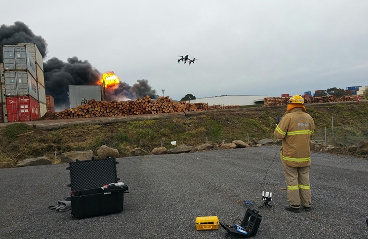 David providing real-time support in an emergency situation.