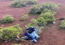 Making sure to miss: torque turns and other temptations The R22 accident site