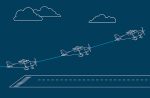 There’s always next time: The fine art of going around Illustration of an aeroplane conducting a go-around at an airport