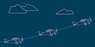 There’s always next time: The fine art of going around Illustration of an aeroplane conducting a go-around at an airport