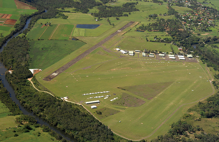 Two minutes 1 Aerial view of an aerodrome