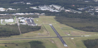 When the picture doesn’t match the call: Intersecting runways at non-controlled aerodromes Aerial view of Caloundra Airport showing intersecting runways in a non-controlled environment.