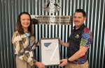 Hard work takes flight: Jake Polkinghorne awarded CASA Safety Manager Scholarship Jake Polkinghorne (right) receives the CASA Safety Manager Scholarship from Clare Willmont, Senior CASA Inspector (left), at CASA's Perth office.